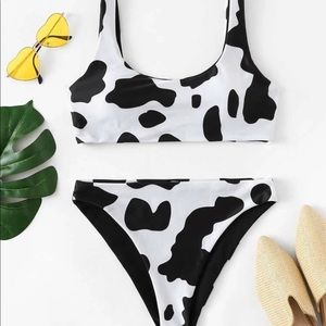 SHEIN cow print bikini